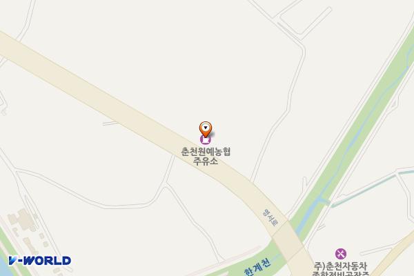 춘천원예농협주유소 위치 지도 — 강원특별자치도 춘천시 영서로 3176