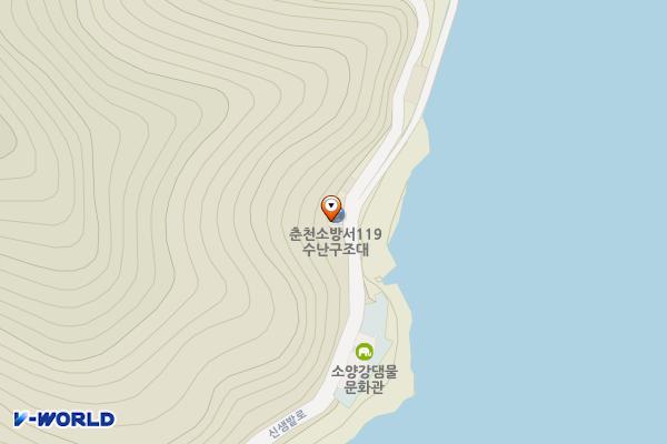 소양호 뱃터 위치 지도 — 강원특별자치도 춘천시 북산면 신샘밭로 1137