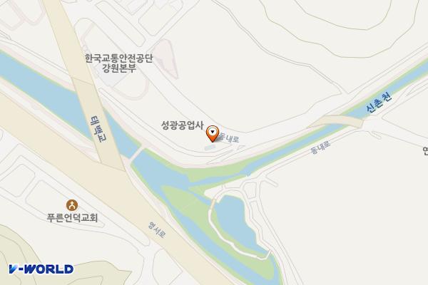 석사동 산책로 위치 지도 — 강원특별자치도 춘천시 석사동 141-4