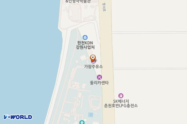 가람주유소 위치 지도 — 강원특별자치도 춘천시 영서로 2997 (사농동)
