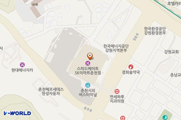 이마트 춘천점 화장실 위치 지도 — 강원특별자치도 춘천시 경춘로 2353