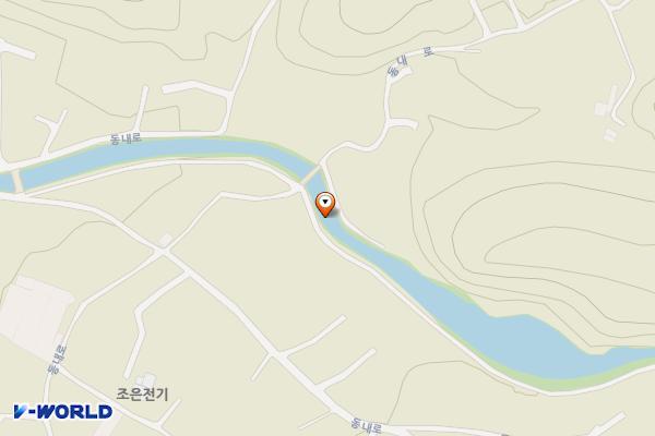 대룡산주차장(간이화장실) 위치 지도 — 강원특별자치도 춘천시 동내면 고은리 583