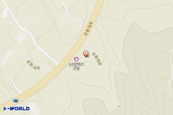 신동주유소 위치 지도 — 강원특별자치도 춘천시 신동면 순환대로 316