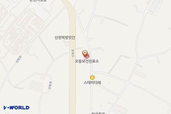 오동보건진료소 위치 지도 — 강원특별자치도 춘천시 신북읍 샘뜨락길 37