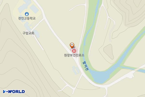 원창보건진료소 위치 지도 — 강원특별자치도 춘천시 동산면 새술막길 655