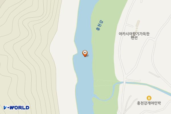 한덕유원지 화장실 위치 지도 — 강원특별자치도 춘천시 남면 한덕리 산 130