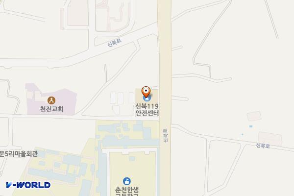 춘천소방서 신북119안전센터 위치 지도 — 강원특별자치도 춘천시 신북로35