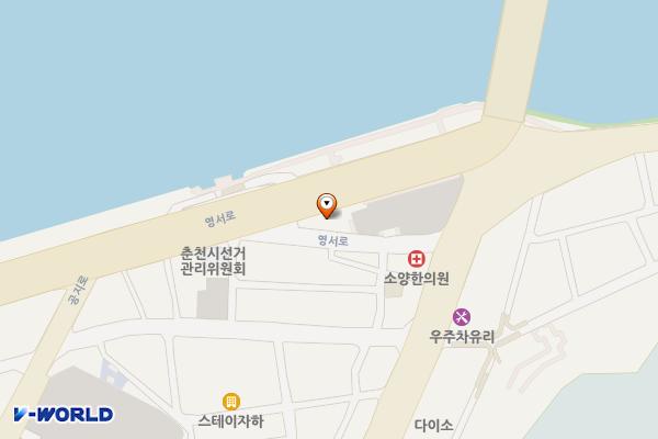 자전거 플랫폼(소양강 스카이워크 앞) 위치 지도 — 강원특별자치도 춘천시 영서로 2676