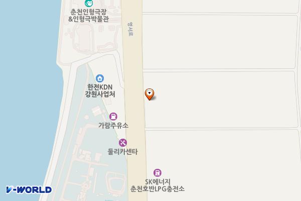 현대오일뱅크(주)소양강셀프주유소 위치 지도 — 강원특별자치도 춘천시 영서로 2998
