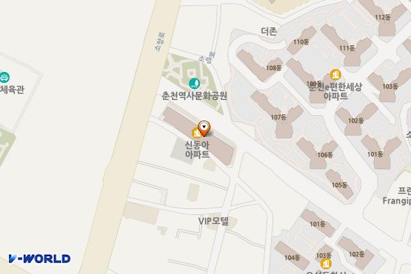 춘천서부시장 위치 지도 — 강원특별자치도 춘천시 서부대성로 12