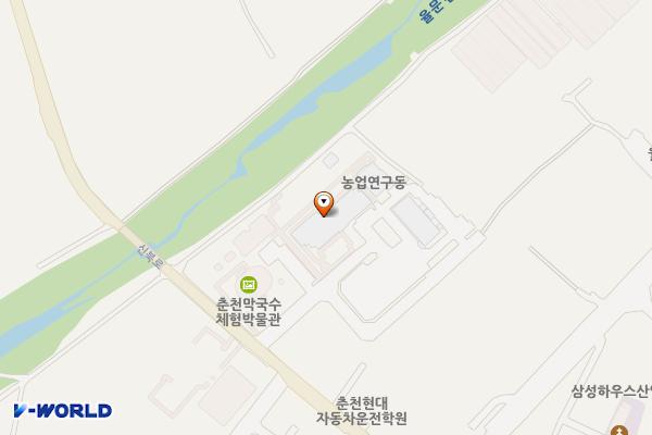 농업기술센터 본관동 위치 지도 — 강원특별자치도 춘천시 신북읍 신북로 262