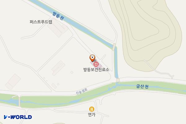 방동보건진료소 위치 지도 — 강원특별자치도 춘천시 서면 방동길 7