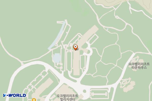 골프빌리지 B콘도 지하 1층(남,여)키핑 사무실 위치 지도 — 강원특별자치도 원주시 오크밸리1길 71