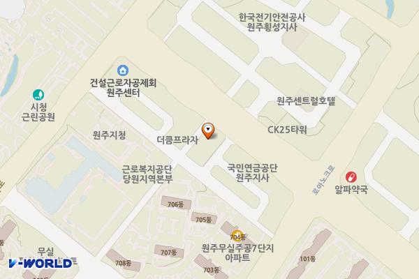 행복마을요양원 화장실 위치 지도 — 강원특별자치도 원주시 시청로 28