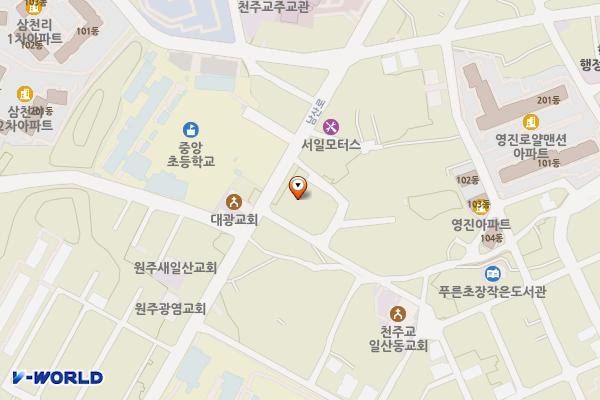 원주행복드림요양원 위치 지도 — 강원특별자치도 원주시 남산로180