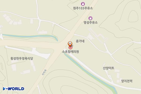 예일요양원 흥양점 위치 지도 — 강원특별자치도 원주시 소초면 송황유사길 3