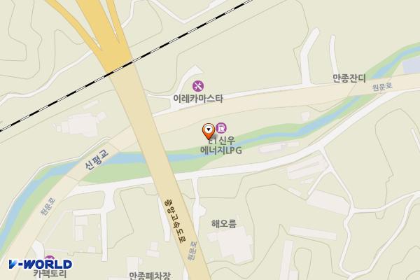 신우에너지합자회사 위치 지도 — 강원특별자치도 원주시 호저면 원문로 497