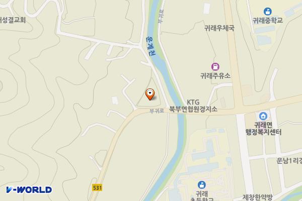 귀래면 복지센터 위치 지도 — 강원특별자치도 원주시 부귀로 1967