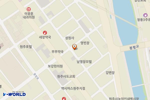 평원동 예담요양시설 화장실 위치 지도 — 강원특별자치도 원주시 평원안길 38