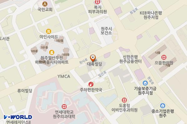 다현요양센터 위치 지도 — 강원특별자치도 원주시 천사로 200