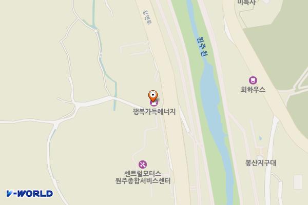 행복가득self주유소 위치 지도 — 강원특별자치도 원주시  강변로 685 (학성동)