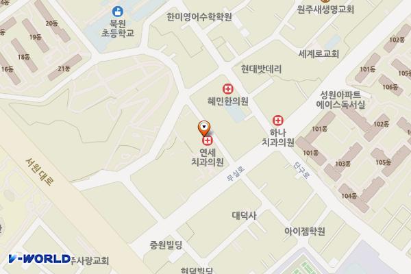 하나로마트 원주원예농협 본점(1층) 위치 지도 — 강원특별자치도 원주시 무실로 182(단계동)