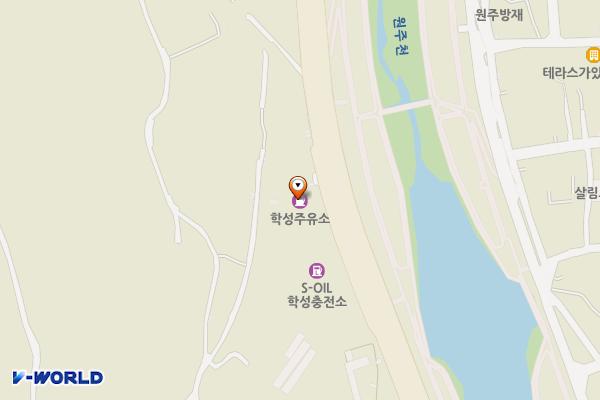 학성LPG충전소 위치 지도 — 강원특별자치도 원주시 강변로 629 (학성동)