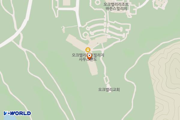 골프빌리지 S콘도 3층(남,여) 위치 지도 — 강원특별자치도 원주시 오크밸리1길 68