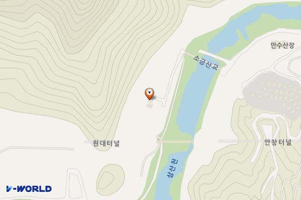 포레스트 화장실 위치 지도 — 강원특별자치도 원주시 지정면 소금산길 168