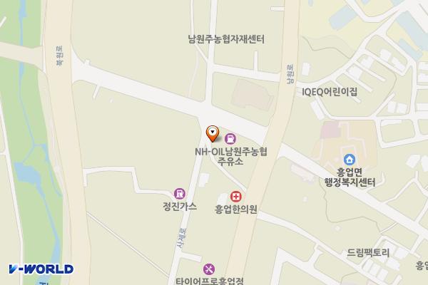 남원주농협주유소 위치 지도 — 강원특별자치도 원주시 흥업면 사제로 5