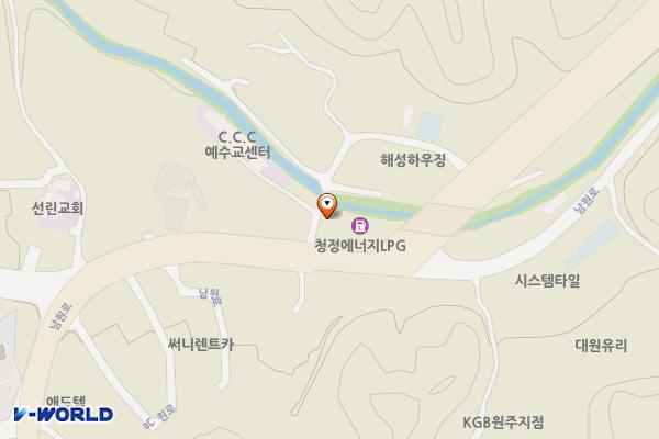 원주역충전소 위치 지도 — 강원특별자치도 원주시 판부면 남원로 259