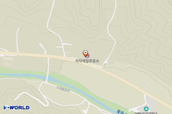 (주)치악제일주유소 위치 지도 — 강원특별자치도 원주시 신림면 신림황둔로 833