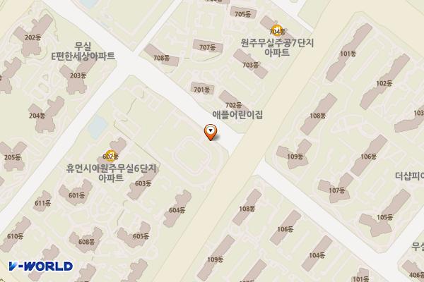 박건호공원 화장실 위치 지도 — 강원특별자치도 원주시 로아노크로 96-1