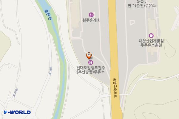 대보건설(주) 원주(부산)주유소/충전소 위치 지도 — 강원특별자치도 원주시 호저면 마근거리길 120