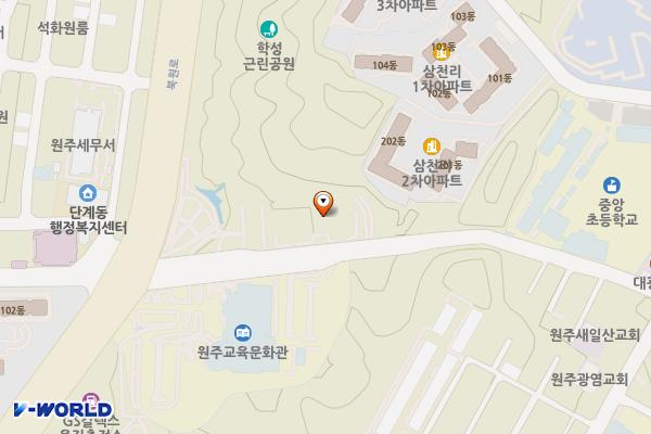 원주청소년문화의집 화장실 위치 지도 — 강원특별자치도 원주시 백간길119