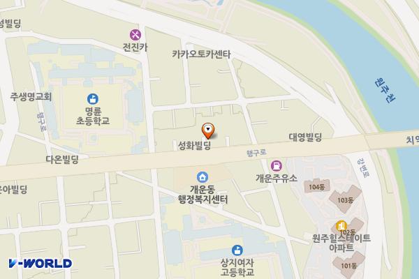 한국불교치악산관음사 위치 지도 — 강원특별자치도 원주시 행구로 41