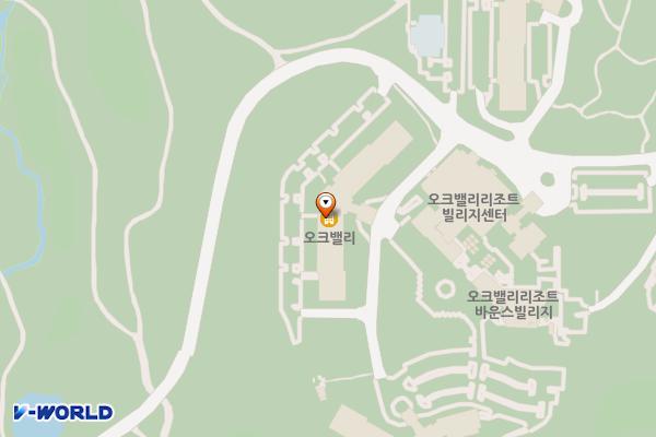 골프빌리지 A콘도 1층(남,여) 위치 지도 — 강원특별자치도 원주시 오크밸리1길 66