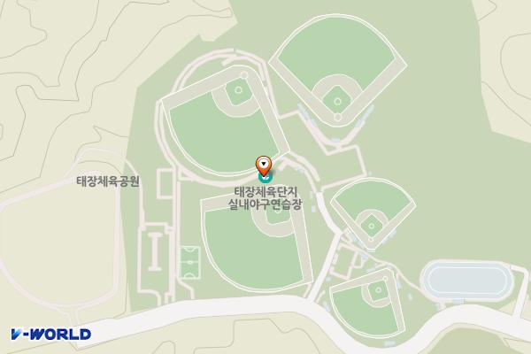 태장체육단지 실내야구연습장 위치 지도 — 강원특별자치도 원주시 치악로 2239-46(태장동)