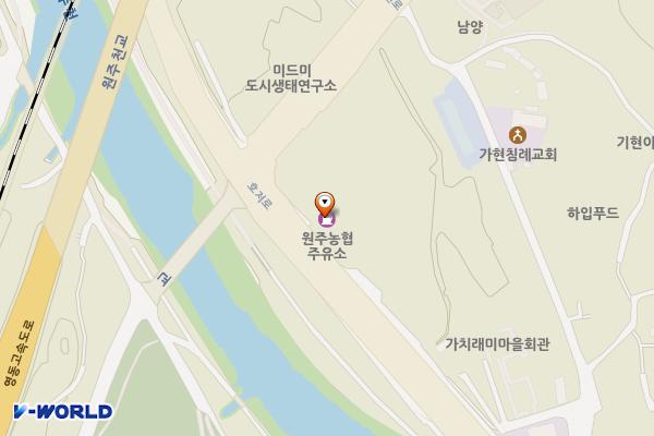 원주농협주유소 위치 지도 — 강원특별자치도 원주시 호저로 226 (가현동)