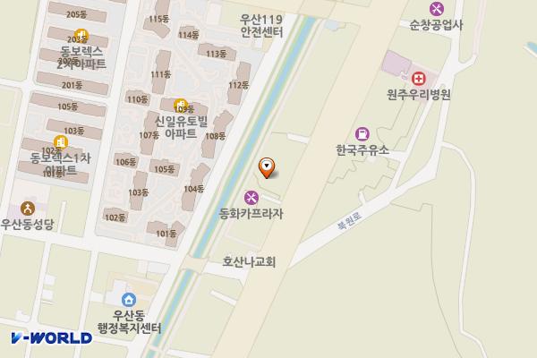 원주보금자리요양원 위치 지도 — 강원특별자치도 원주시 북원로 2557