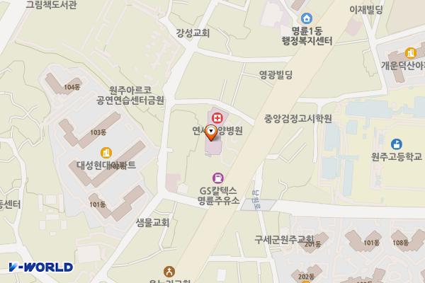 연세요양센터 위치 지도 — 강원특별자치도 원주시 남원로 631