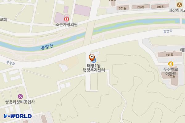 태장2동주민센터 위치 지도 — 강원특별자치도 원주시 흥양로50번길 1