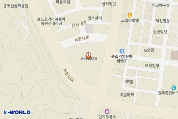 AK플라자 원주점(7층) 위치 지도 — 강원특별자치도 원주시 봉화로 1 (단계동)