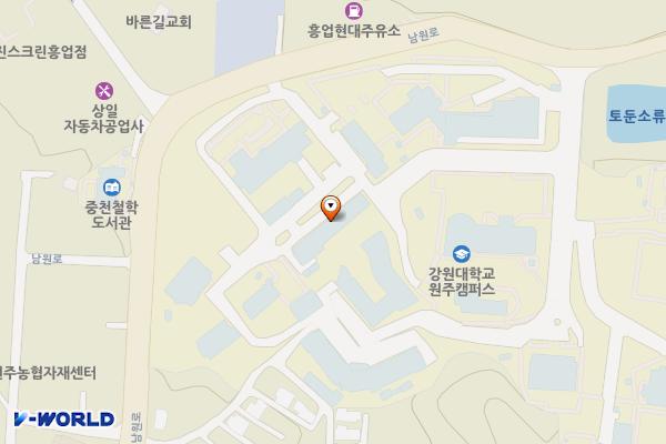 강릉원주대학교 원주캠퍼스 화장실 위치 지도 — 강원특별자치도 원주시 남원로 150