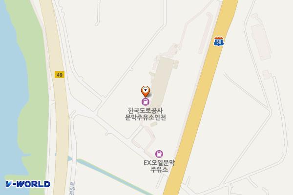 문막(인천방향)주유소 위치 지도 — 강원특별자치도 원주시 문막읍 개나루길 13