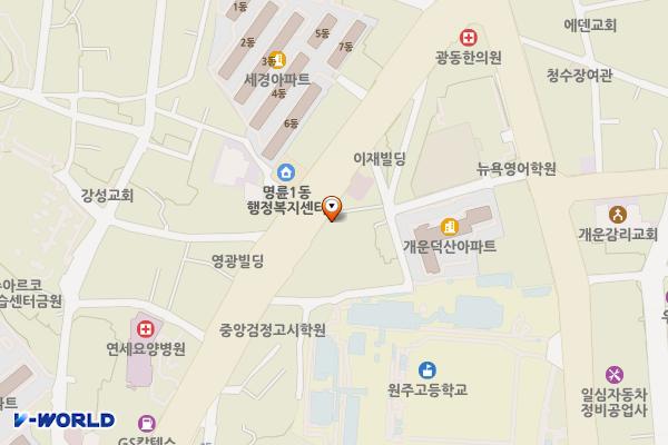 서울연세요앙원 위치 지도 — 강원특별자치도 원주시 남원로 652