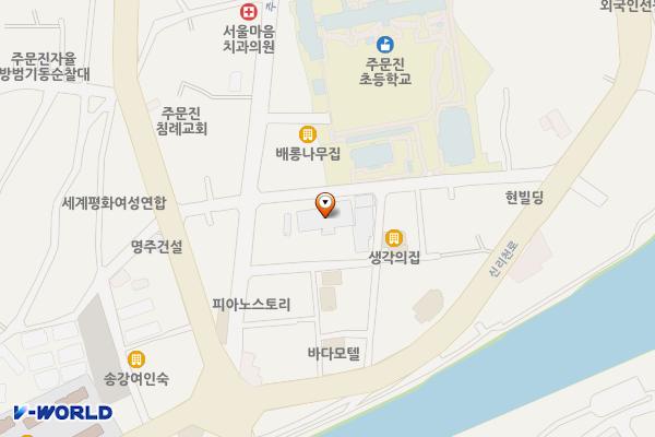 강원도환동해본부 민원실(본관1층) 위치 지도 — 강원특별자치도 강릉시 주문진읍 주문로 14