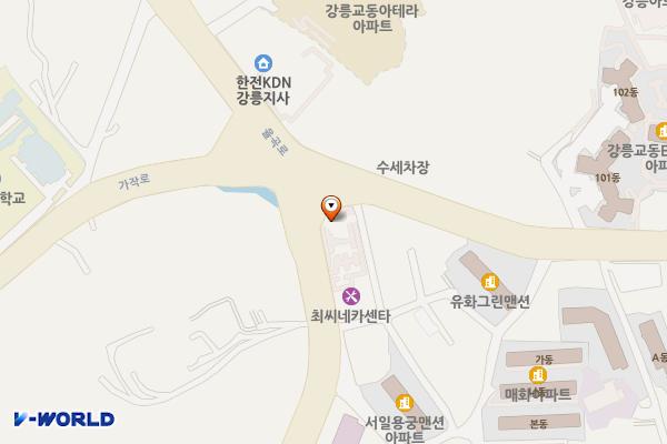 오죽헌주유소 위치 지도 — 강원특별자치도 강릉시 율곡로 2996 (교동)