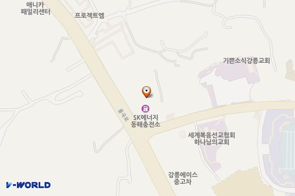 동해충전소 위치 지도 — 강원특별자치도 강릉시 율곡로 3054 (교동)