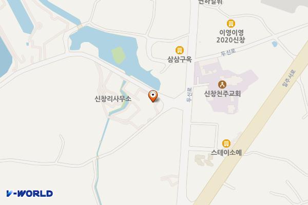신창리 587 위치 지도 — 제주특별자치도 제주시 한경면 신창리 587